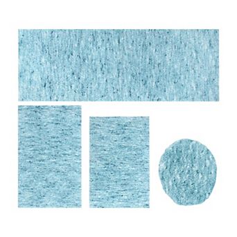 Home Weavers 100% Microfiber Bathroom Cloud Comfort Rug, Thick Plush Rugs for Shower 4 pc Set