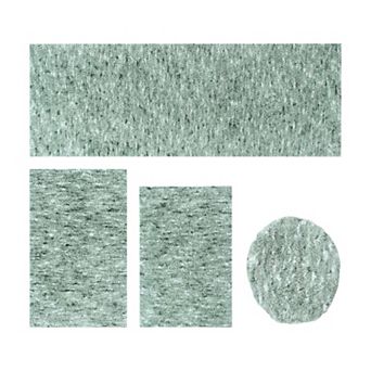 Home Weavers 100% Microfiber Bathroom Cloud Comfort Rug, Thick Plush Rugs for Shower 4 pc Set