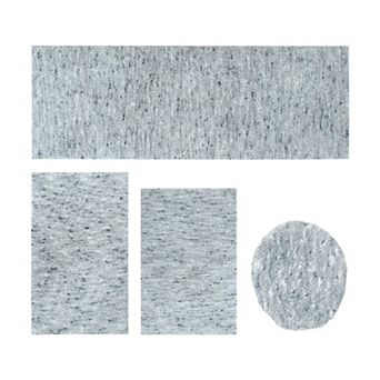 Home Weavers 100% Microfiber Bathroom Cloud Comfort Rug, Thick Plush Rugs for Shower 4 pc Set