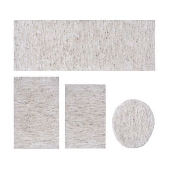 Home Weavers 100% Microfiber Bathroom Cloud Comfort Rug, Thick Plush Rugs for Shower 4 pc Set