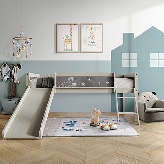 Twin Size Wooden Loft Bed