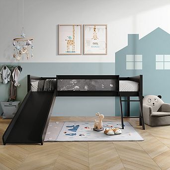 Twin Size Wooden Loft Bed