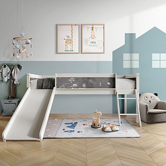 Twin Size Wooden Loft Bed