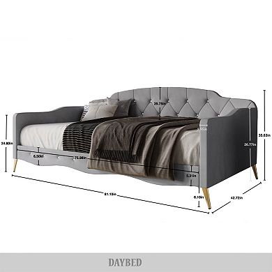 Twin Size Velvet Daybed
