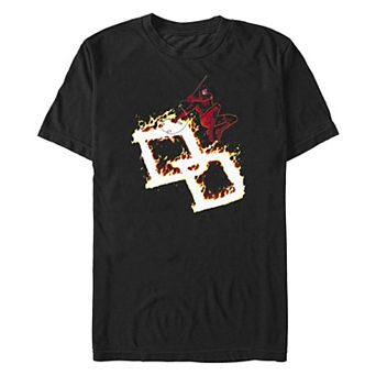 Big & Tall Marvel Daredevil Fire Branding Graphic Tee