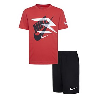 Boys 8-16 Nike 3BRAND by Russell Wilson Mashup Logo Dri-FIT T-shirt & Shorts 2 pc Set