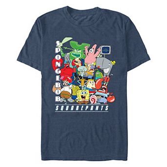 Big & Tall Nickelodeon SpongeBob SquarePants Character Collage Team Graphic Tee