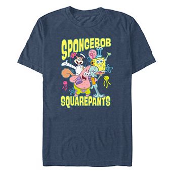 Big & Tall Nickelodeon SpongeBob SquarePants Happy Hugs Poster Graphic Tee