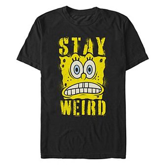 Big & Tall Nickelodeon SpongeBob SquarePants Stay Weird Graphic Tee