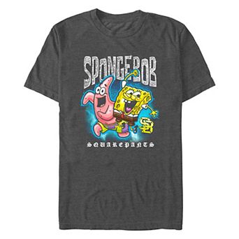 Big & Tall Nickelodeon SpongeBob SquarePants And Patrick Bling Logo Graphic Tee