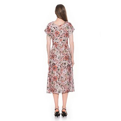 Women's ALEXIA ADMOR Ava Draped Dolman Sleeve Fit & Flare Dress