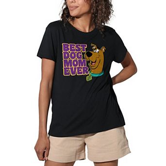 Women's Scooby-Doo Best Dog Mom Ever Loose Fit Graphic Tee