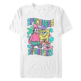 Big & Tall SpongeBob SquarePants Chalk Draw Graphic Tee