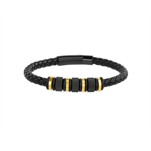 Men's STUDIO 1913 Two Tone Stainless Steel and Braided Leather
