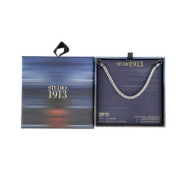 Men's STUDIO 1913 Stainless Steel 3mm Franco Chain Necklace