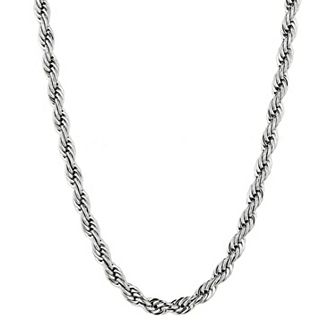 Men's STUDIO 1913 Stainless Steel 5 mm Rope Chain Necklace