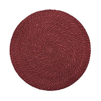 Mingle & Co. Holiday Round Jute Placemat
