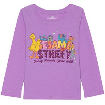 Baby & Toddler Girl Jumping Beans® Sesame Street Furry Friends Long Sleeve Graphic Tee