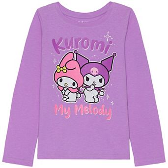Girls 4-12 Jumping Beans® My Melody & Kuromi Long Sleeve Graphic Tee