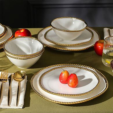 Christian Siriano New York® Akoya Porcelain 12-pc. Dinnerware Set