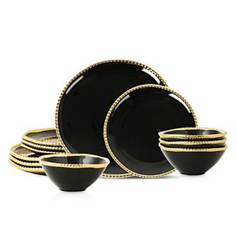 Christian Siriano New York® Akoya Porcelain 12 pc Dinnerware Set