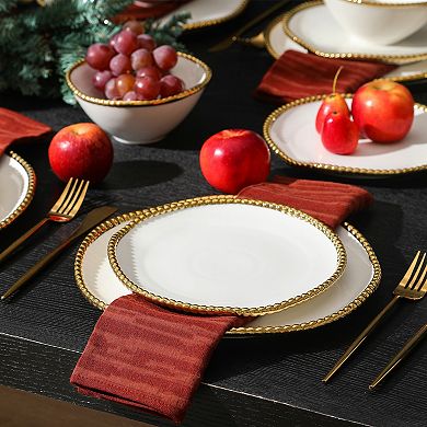Christian Siriano New York® Akoya Porcelain 24-pc. Dinnerware Set