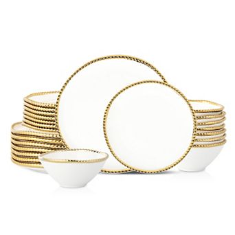Christian Siriano New York® Akoya Porcelain 24 pc Dinnerware Set