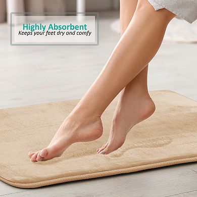 Ultra Soft Non-Slip Plush Memory Foam Bath Rug Collection
