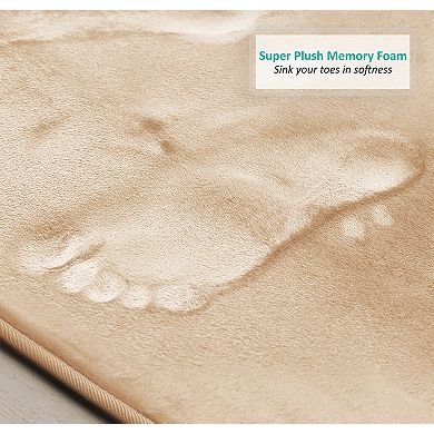 Ultra Soft Non-Slip Plush Memory Foam Bath Rug Collection