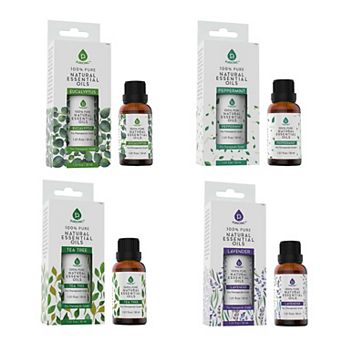 Pursonic 4-Pack Pure & Natural Essential Oils Collection