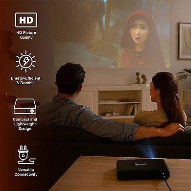 Pursonic Compact HD Projector Portable Big-Screen Entertainment Anywhere