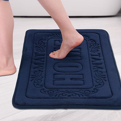 1Pc Bath Mat, Soft Non Slip and Absorbent Bathroom Rug, Comfortable, Thick Carpet for Floor 18"x 26"