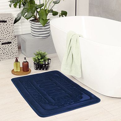1Pc Bath Mat, Soft Non Slip and Absorbent Bathroom Rug, Comfortable, Thick Carpet for Floor 18"x 26"