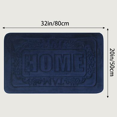 1Pc Bath Mat, Soft Non Slip and Absorbent Bathroom Rug, Comfortable, Thick Carpet for Floor 18"x 26"