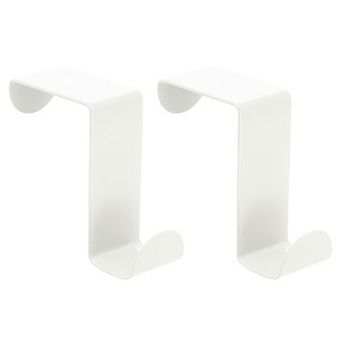 Over the Door Hooks, 2 pc - Stainless Steel Door Hangers Hooks, S-shaped Double Hooks