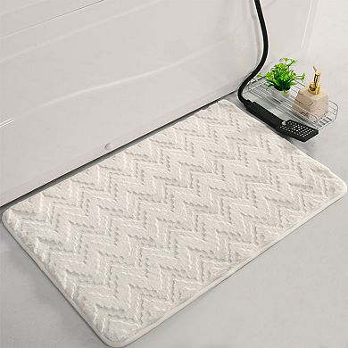 1Pc Bathroom Mat Soft Absorbent Non-Slip Backing Quick Dry Bath Floor Rugs 20" x 32"