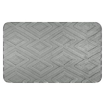 1 pc Geometric Pattern Bathroom Mats Soft Absorbent Non-Slip Dry Bath Rugs Home 16"x 24"