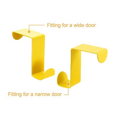 Over the Door Hooks, 8pcs - Stainless Steel Door Hangers Hooks, S-shaped Double Hooks