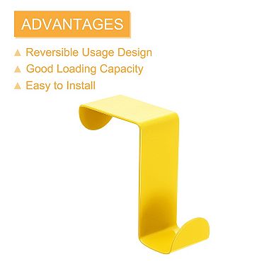 Over the Door Hooks, 8pcs - Stainless Steel Door Hangers Hooks, S-shaped Double Hooks