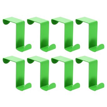 Over the Door Hooks, 8 pc - Stainless Steel Door Hangers Hooks, S-shaped Double Hooks