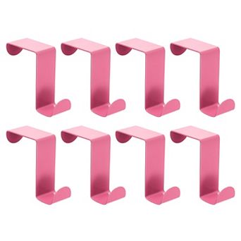 Over the Door Hooks, 8 pc - Stainless Steel Door Hangers Hooks, S-shaped Double Hooks