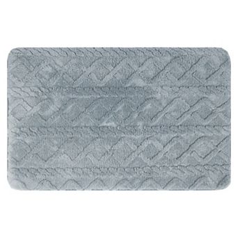 1 pc Geometric Pattern Bathroom Mat Absorbent Non-Slip Back Dry Bath Floor Rugs Toilet Home 16"x24"