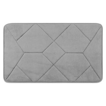 1 pc Memory Foam Absorbent Thick Bath Mats Quick Dry Comfy Non Slip Home Floor Shower Rugs 16"x24"