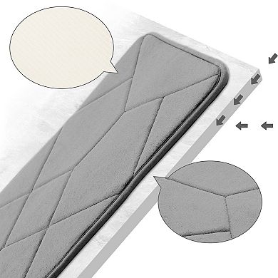 1Pc Memory Foam Absorbent Thick Bath Mats Quick Dry Comfy Non Slip Home Floor Shower Rugs 20" x 32"