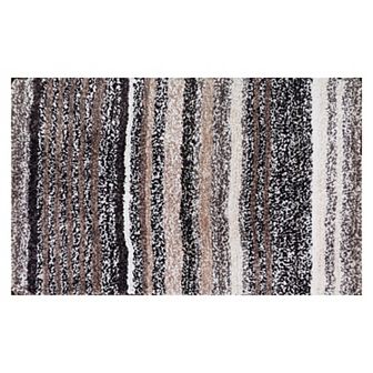 1 pc Striped Bathroom Mat Soft Absorbent Non-Slip Backing Quick Dry Bath Rugs Home 16" x 24"