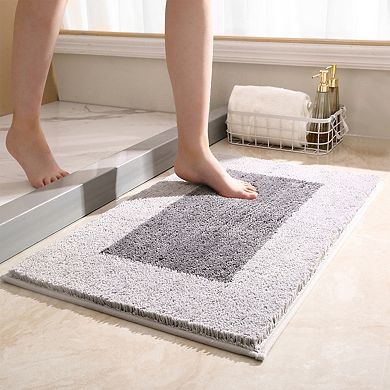 1Pc Absorbent Bathroom Rugs Shaggy Fluffy Bath Mat Non Slip Resistant Shower Home Essentials 20"x32"