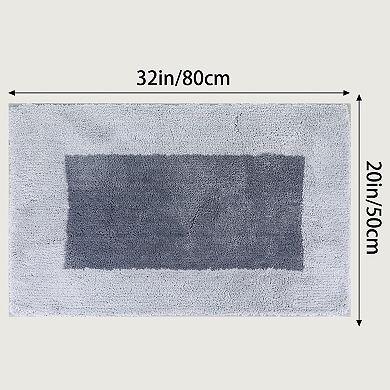 1Pc Absorbent Bathroom Rugs Shaggy Fluffy Bath Mat Non Slip Resistant Shower Home Essentials 20"x32"