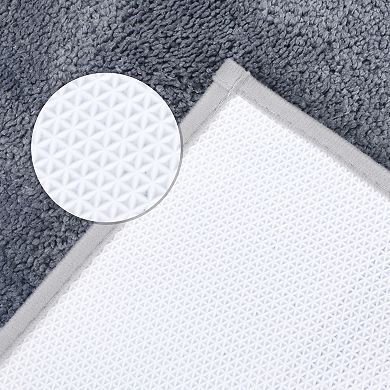 1Pc Absorbent Bathroom Rugs Shaggy Fluffy Bath Mat Non Slip Resistant Shower Home Essentials 20"x32"