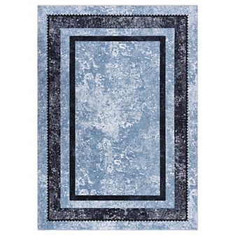 Garvee Machine Washable Vintage Floral Printed Area Rug Soft Non Shedding Rug for Home Decor