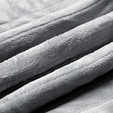 Plush Reversible Electric Heated Throw Blanket